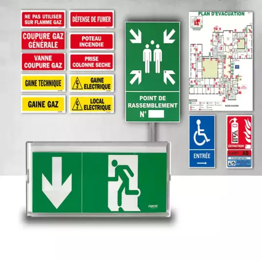 Signalétique et plan incendie Vente et Pose Essonne 91
